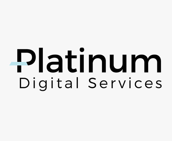 Logo of "Platinum Digital Services", a great We Care Connect supporter